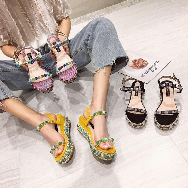 sandals female sandal wedge comfort shoes for women high heels girls platform beige studded high-heeled bohemian fashion buck 2eb5, Black
sandals female sandal wedge comfort shoes for women high heels girls platform beige studded high-heeled bohemian fashion buck 2eb5, Black