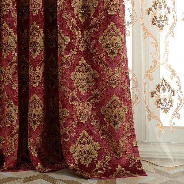 luxury chenille gold jacquard curtains european style for living room bedroom study villa shading tulle valance custom curtain & drapes
luxury chenille gold jacquard curtains european style for living room bedroom study villa shading tulle valance custom curtain & drapes