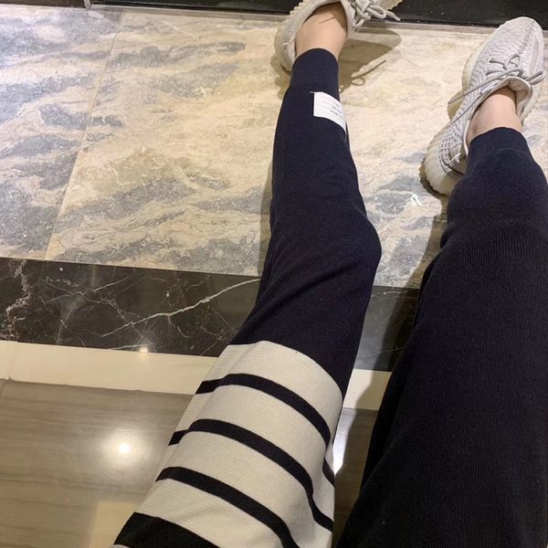 tb four bar knitted harlan pants women's loose fashion high waist slim 2021 spring and autumn radish binding leisure, Black;white
tb four bar knitted harlan pants women's loose fashion high waist slim 2021 spring and autumn radish binding leisure, Black;white