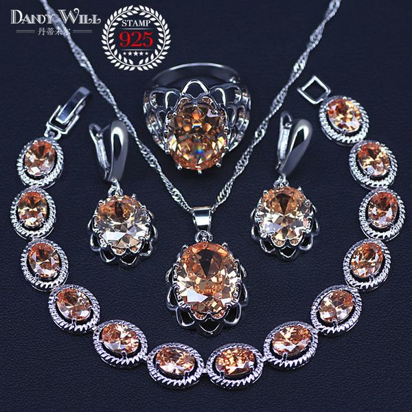jewelry sets silver color bridal champagne zircon for women earrings/pendant/necklace/rings/bracelet, Black
jewelry sets silver color bridal champagne zircon for women earrings/pendant/necklace/rings/bracelet, Black