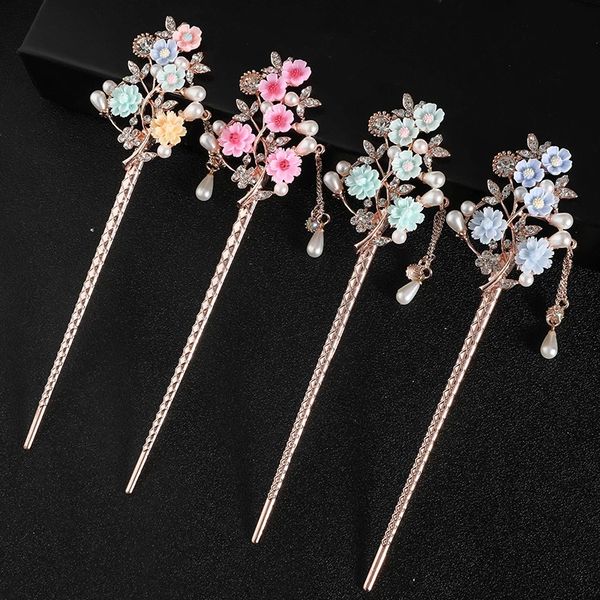 chinese style alloy hairpin fashion retro style metal hair stick flower vintage hairwear female hair accessories styling tools, Golden;silver
chinese style alloy hairpin fashion retro style metal hair stick flower vintage hairwear female hair accessories styling tools, Golden;silver