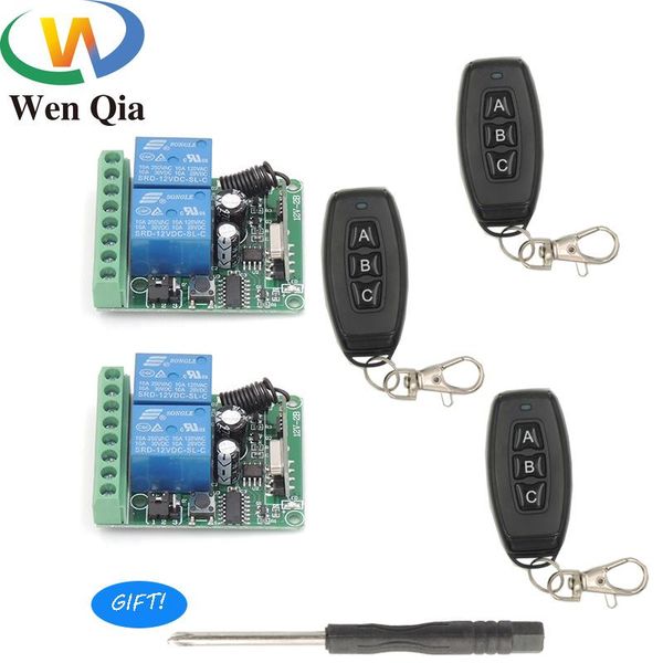 smart home control 433mhz universal wireless remote dc12v2ch rf relay with wirejumper transmitter for garage/gate/motor/lamp/home appliance
smart home control 433mhz universal wireless remote dc12v2ch rf relay with wirejumper transmitter for garage/gate/motor/lamp/home appliance