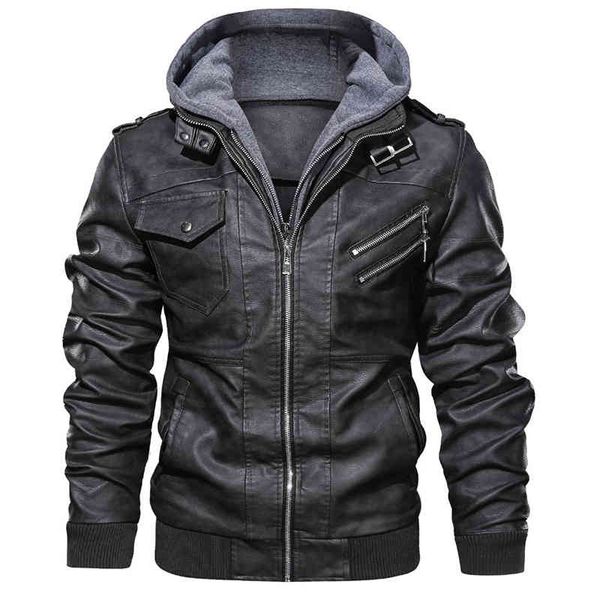 men's fur & faux mens outwear bomber vintage autumn black pu leather casual jacket slim fit motorcycle biker coats removable hood man c
men's fur & faux mens outwear bomber vintage autumn black pu leather casual jacket slim fit motorcycle biker coats removable hood man c