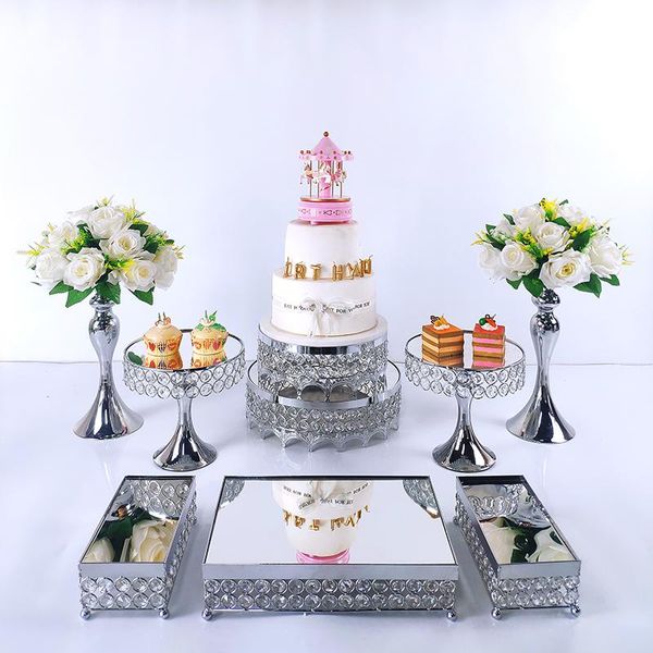 8-14pcs silver metal cake stand round wedding birthday party dessert cupcake pedestal display plate home decor baking & pastry tools
8-14pcs silver metal cake stand round wedding birthday party dessert cupcake pedestal display plate home decor baking & pastry tools