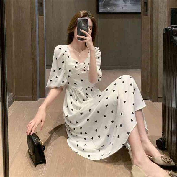 the short sleeve summer love print beach sweet dresses casual square collar floral maxidress 210507, Black;gray
the short sleeve summer love print beach sweet dresses casual square collar floral maxidress 210507, Black;gray