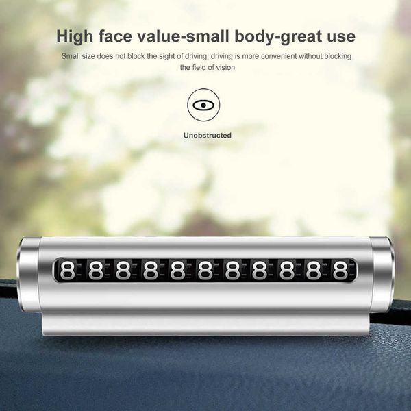 new aluminum alloy car temporary parking card rotate phone number plate park smagnetic adsorption car styling auto accessories
new aluminum alloy car temporary parking card rotate phone number plate park smagnetic adsorption car styling auto accessories