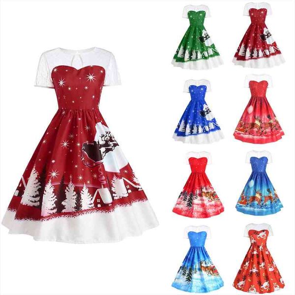 winter christmas stitching womens dresses spaghetti strap swing party retro moon elk flower print a-line, Black;gray
winter christmas stitching womens dresses spaghetti strap swing party retro moon elk flower print a-line, Black;gray