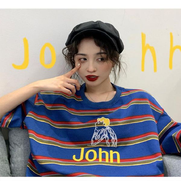 women's t-shirt streetwear ladies e-girl t-shirts harajuku clothes y2k clothing vintage summer female tee aesthetic loose women, White
women's t-shirt streetwear ladies e-girl t-shirts harajuku clothes y2k clothing vintage summer female tee aesthetic loose women, White
