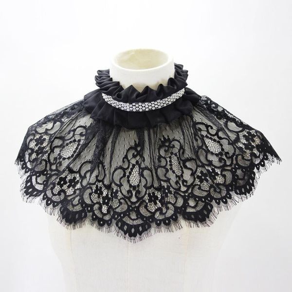bow ties pleated ruffles stand fake collar for women crochet lace floral necklace choker false collars female detachable, Black;gray
bow ties pleated ruffles stand fake collar for women crochet lace floral necklace choker false collars female detachable, Black;gray