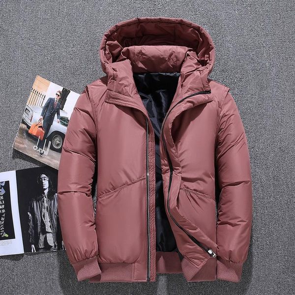 men's down & parkas -15 degree winter hooded slim jacket youth trend casual thick warm overcoat windbreaker hombre white duck, Black
men's down & parkas -15 degree winter hooded slim jacket youth trend casual thick warm overcoat windbreaker hombre white duck, Black