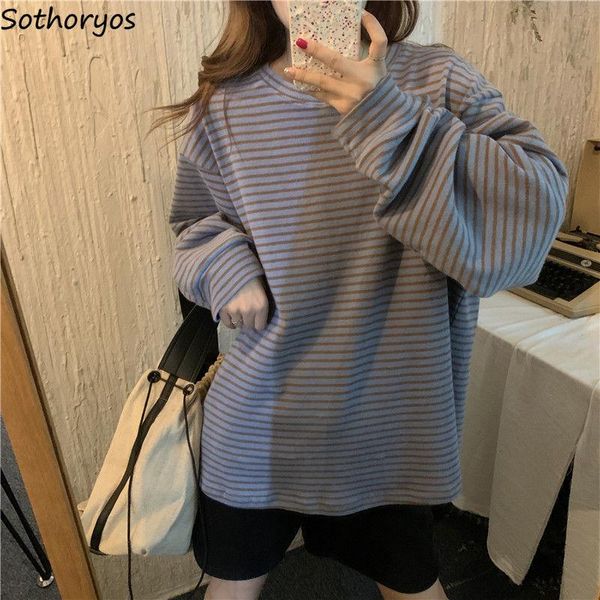women's t-shirt women long sleeve t-shirts loose striped spring autumn all-match students oversize casual korean style ulzzang daily t, White
women's t-shirt women long sleeve t-shirts loose striped spring autumn all-match students oversize casual korean style ulzzang daily t, White