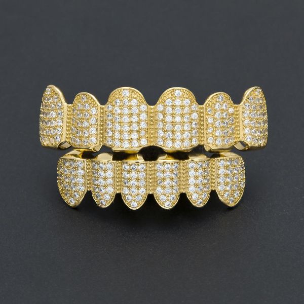 euro-american hip-hop gold-plated micro-zircon braces golden teeth environmental protection and safety jewelry hip hop ornaments wholesale, Black
euro-american hip-hop gold-plated micro-zircon braces golden teeth environmental protection and safety jewelry hip hop ornaments wholesale, Black