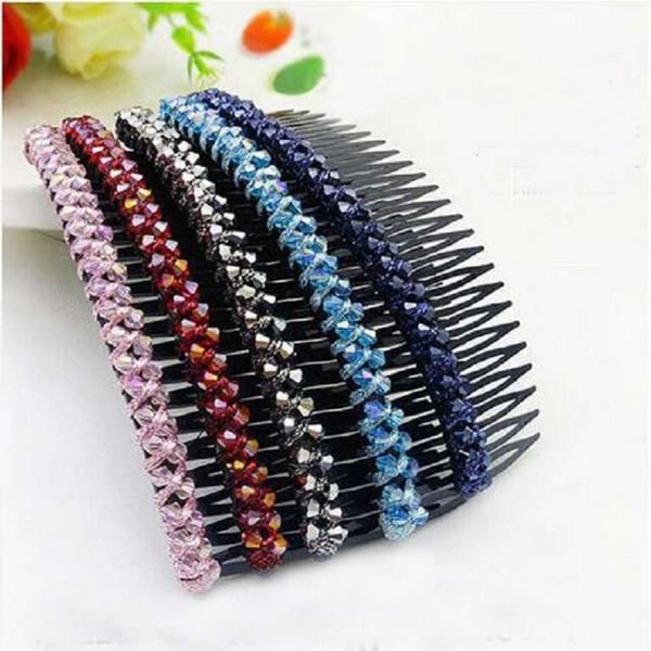 hairpin large beaded crystal comb with bangs korean version small fresh lovely hair clip hairpin female adult, Golden;silver
hairpin large beaded crystal comb with bangs korean version small fresh lovely hair clip hairpin female adult, Golden;silver