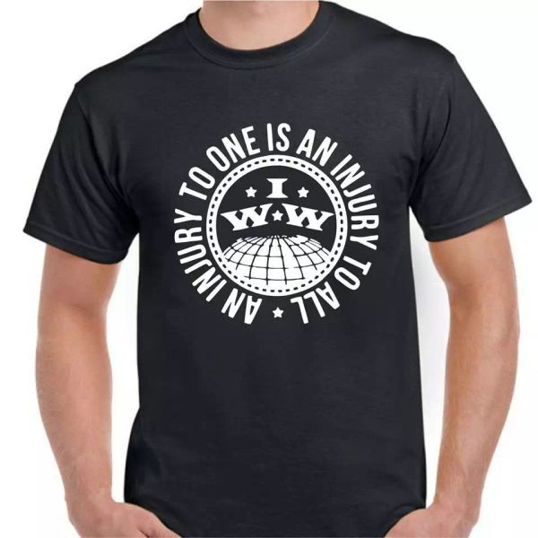 industrial workers of the world solidarity injury union united iww t shirt tee, White;black
industrial workers of the world solidarity injury union united iww t shirt tee, White;black