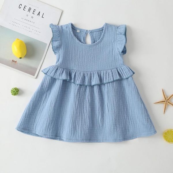 girl's dresses 1-5t fashionable kids comfortable leisure chic solid color princess o-neck dress girls summer ruffled cotton, Red;yellow
girl's dresses 1-5t fashionable kids comfortable leisure chic solid color princess o-neck dress girls summer ruffled cotton, Red;yellow