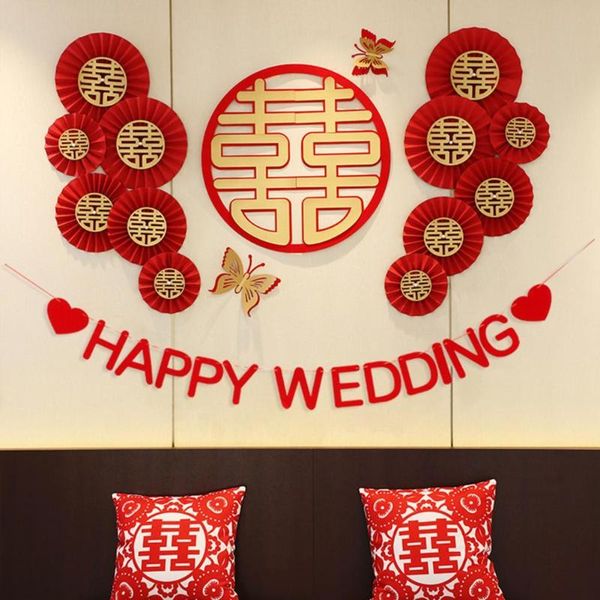 party decoration wedding valentine's day wall paper fans red fan happy double happiness
party decoration wedding valentine's day wall paper fans red fan happy double happiness