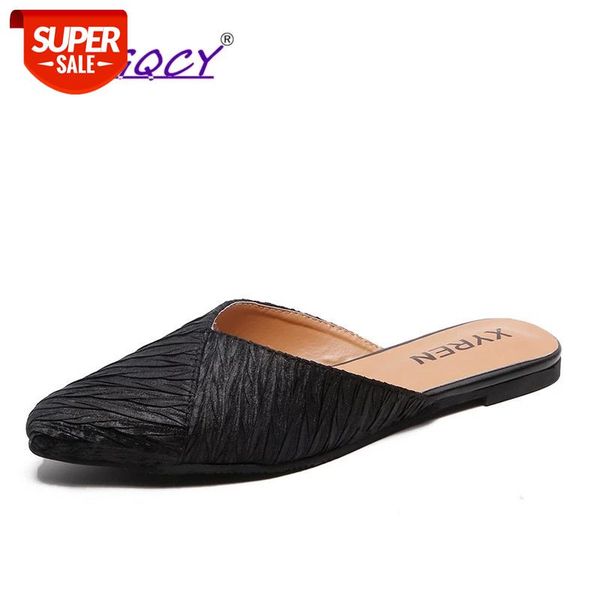 pointed toe muller flat slippers women 2019 new summer shoes fashion shallow comfortable wild solid color female #4y88, Black
pointed toe muller flat slippers women 2019 new summer shoes fashion shallow comfortable wild solid color female #4y88, Black