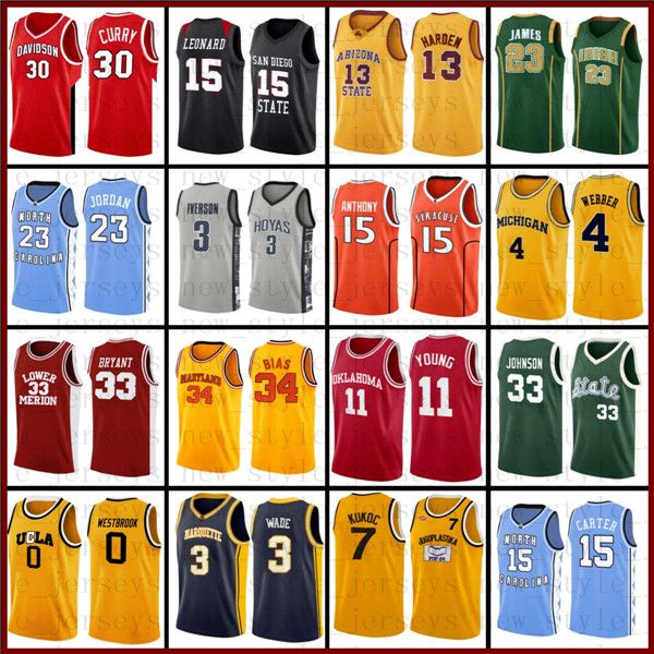 ncaa basketball jerseys lebron dwyane james wade kevin kyrie durant irving john harden tim stockton hardaway stitched college jersey v2, Black
ncaa basketball jerseys lebron dwyane james wade kevin kyrie durant irving john harden tim stockton hardaway stitched college jersey v2, Black