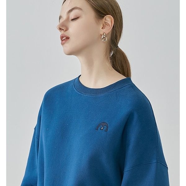 a cir blue round neck sweater women's spring and autumn 2021 new loose high-end foreign style aging jacket, Black
a cir blue round neck sweater women's spring and autumn 2021 new loose high-end foreign style aging jacket, Black