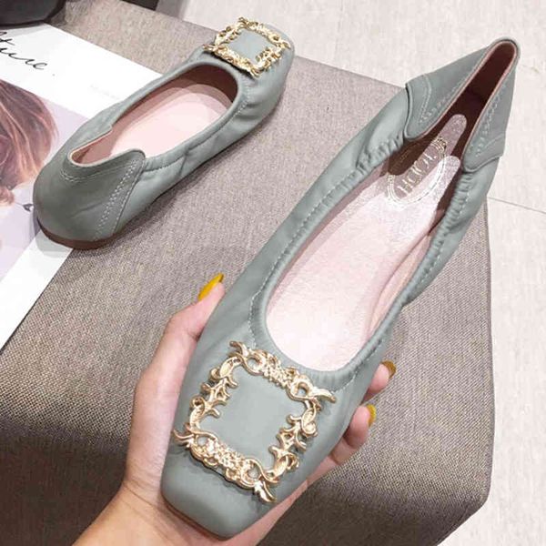 dress shoes candy square metal flower decoration ballet woman soft sole moccasins suqare toe loafers elastic single femme g6i8, Black
dress shoes candy square metal flower decoration ballet woman soft sole moccasins suqare toe loafers elastic single femme g6i8, Black