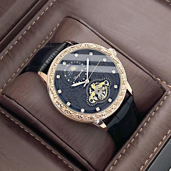 wristwatches brand watch men automatic mechanical mens carving 44mm waterproof luxury moon tourbillon relógio masculino, Slivery;brown
wristwatches brand watch men automatic mechanical mens carving 44mm waterproof luxury moon tourbillon relógio masculino, Slivery;brown