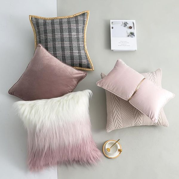 cushion/decorative pillow pink series cushion cover soft velvet/knitting/fur decoration covers for sofa luxury home decor living room case
cushion/decorative pillow pink series cushion cover soft velvet/knitting/fur decoration covers for sofa luxury home decor living room case
