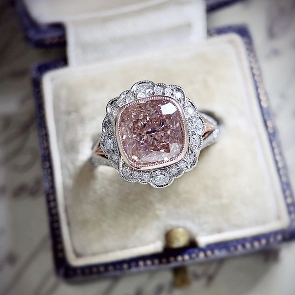 exquisite female pink square rhinestone ring charming women wedding engagement cz ring jewelry romantic valentine's day gift, Slivery;golden
exquisite female pink square rhinestone ring charming women wedding engagement cz ring jewelry romantic valentine's day gift, Slivery;golden