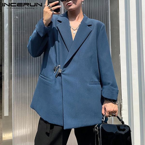 men's suits & blazers men blazer solid color lapel long sleeve 2021 streetwear one button elegant fashion casual thin coats s-5xl incer, White;black
men's suits & blazers men blazer solid color lapel long sleeve 2021 streetwear one button elegant fashion casual thin coats s-5xl incer, White;black