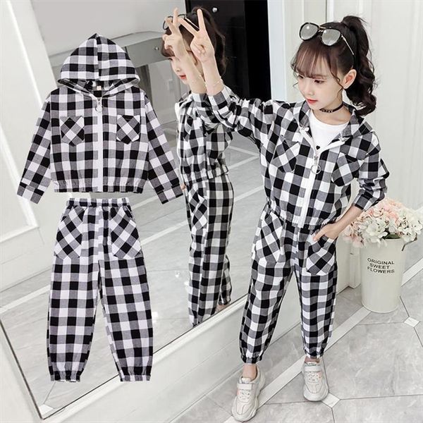 kids clothes set teenager girls winter autumn plaid 2pcs children tracksuits jacket pants 5 6 7 8 9 10 11, White
kids clothes set teenager girls winter autumn plaid 2pcs children tracksuits jacket pants 5 6 7 8 9 10 11, White
