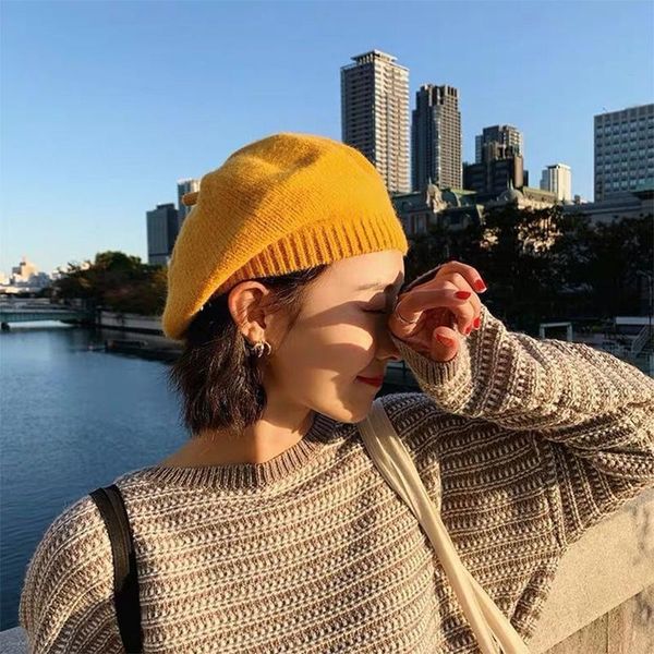 berets autumn winter hat 100% pure wool french artist beret women painter vintage girls female warm walking cap, Blue;gray
berets autumn winter hat 100% pure wool french artist beret women painter vintage girls female warm walking cap, Blue;gray