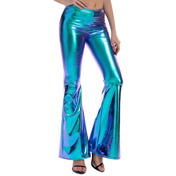 women's pants & capris womens fashion pole clubwear holographic long moto punk shiny metallic flared slim fit trousers for streetwear, Black;white
women's pants & capris womens fashion pole clubwear holographic long moto punk shiny metallic flared slim fit trousers for streetwear, Black;white