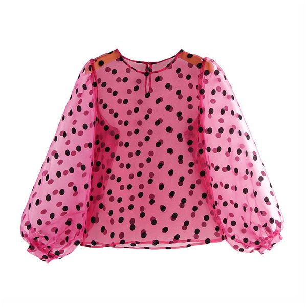 women polka dots chic red blouse o neck lantern sleeve shirts female office wear blusas 210430, White
women polka dots chic red blouse o neck lantern sleeve shirts female office wear blusas 210430, White