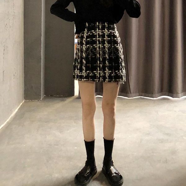 woolen plaid skirt women autumn winter 2021 high waist slim a-line dress package hip girls mini short skirts, Black
woolen plaid skirt women autumn winter 2021 high waist slim a-line dress package hip girls mini short skirts, Black