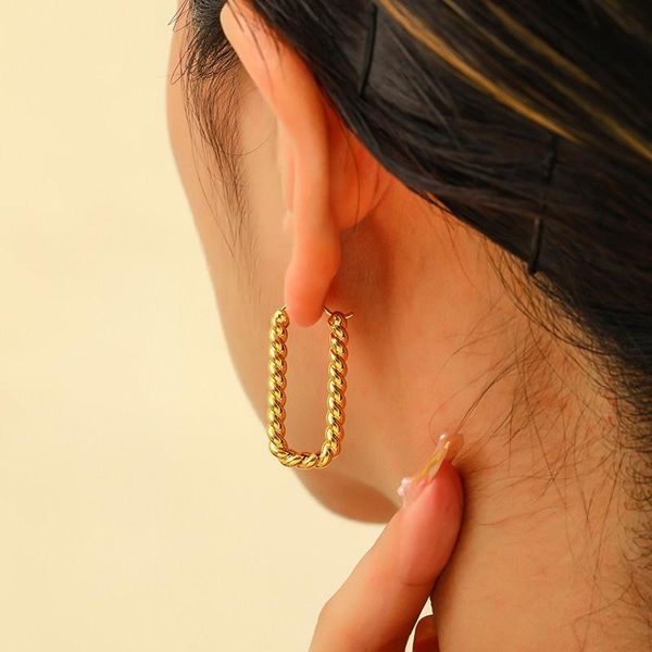 hoop & huggie hip hop vintage metal woven twist earrings for women fashion punk geometric golden earclip wedding jewellery accessori, Golden;silver
hoop & huggie hip hop vintage metal woven twist earrings for women fashion punk geometric golden earclip wedding jewellery accessori, Golden;silver
