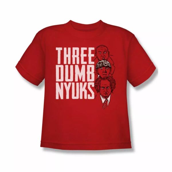 three stooges three dumb nyuks youth short sleeve t-shirt sizes- s-xl new, White;black
three stooges three dumb nyuks youth short sleeve t-shirt sizes- s-xl new, White;black