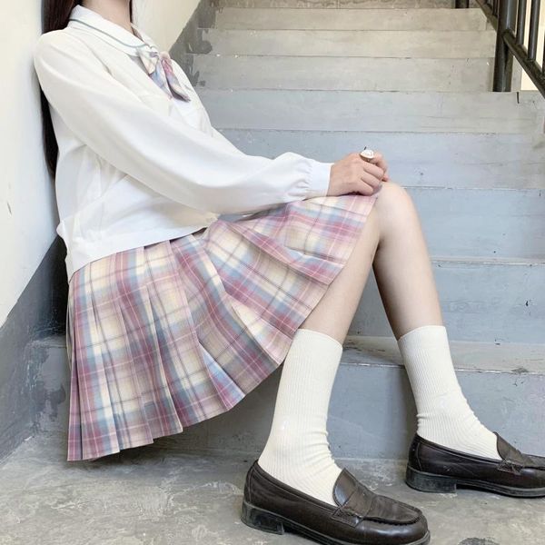 japanese early autumn girl skirt jk unifrom orthodox art tricolor plaid pleated women bust student mini skirts, Black
japanese early autumn girl skirt jk unifrom orthodox art tricolor plaid pleated women bust student mini skirts, Black
