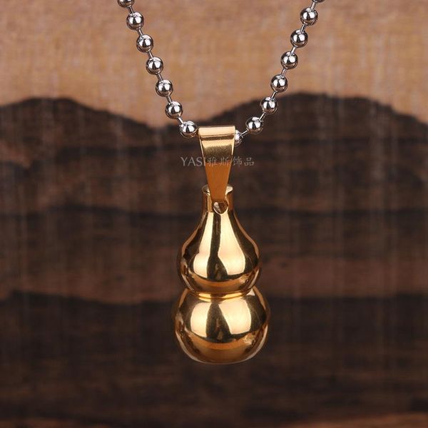 pendant necklaces gold necklace men talisman gourd stainless steel beads chain male accessories long jewelry on the neck, Silver
pendant necklaces gold necklace men talisman gourd stainless steel beads chain male accessories long jewelry on the neck, Silver