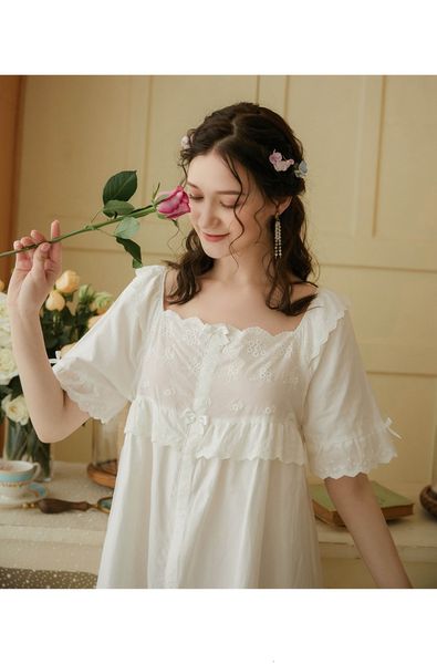 women's sleepwear nightdress women spring summer princess nightgown full cotton comfortable sweet loose sleepwear dress ladies nightshi, Black;red
women's sleepwear nightdress women spring summer princess nightgown full cotton comfortable sweet loose sleepwear dress ladies nightshi, Black;red