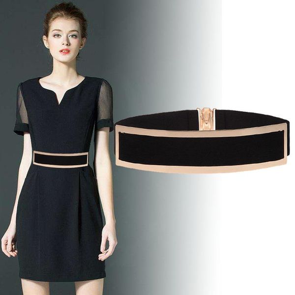 belts female wide belt dress waistband decorative women's slim elastic corset for elegant female,party dating, Black;brown
belts female wide belt dress waistband decorative women's slim elastic corset for elegant female,party dating, Black;brown