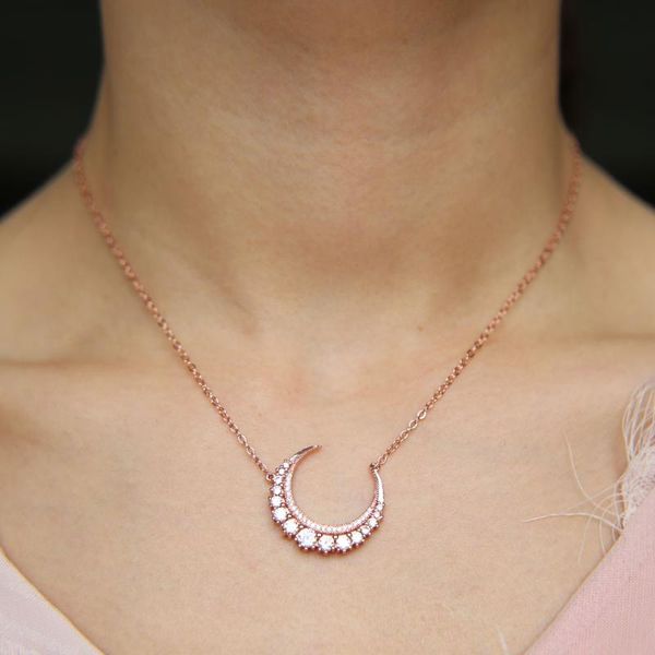 pendant necklaces fashion factory jewelry wholesale brass cubic zirconia drop rose gold color classic lovely moon, Silver
pendant necklaces fashion factory jewelry wholesale brass cubic zirconia drop rose gold color classic lovely moon, Silver