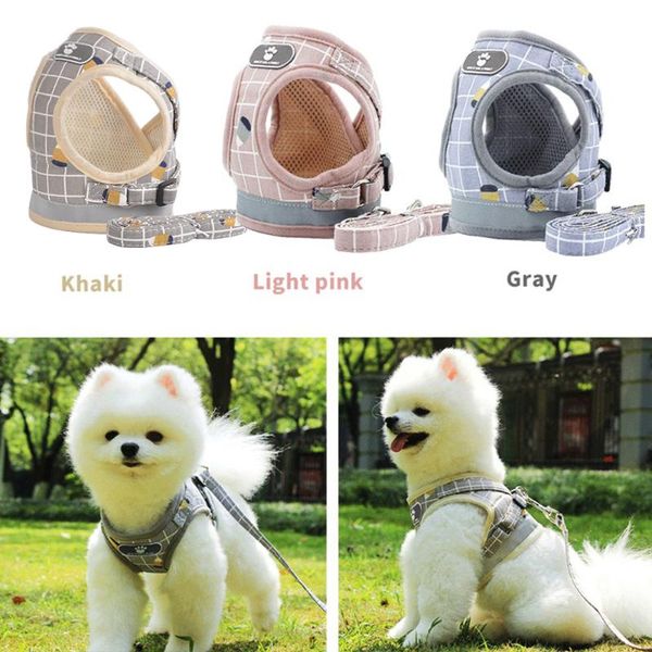 dog collars & leashes mesh puppy cat harnesses vest reflective harness and leash set for chihuahua pug small medium walking lead
dog collars & leashes mesh puppy cat harnesses vest reflective harness and leash set for chihuahua pug small medium walking lead