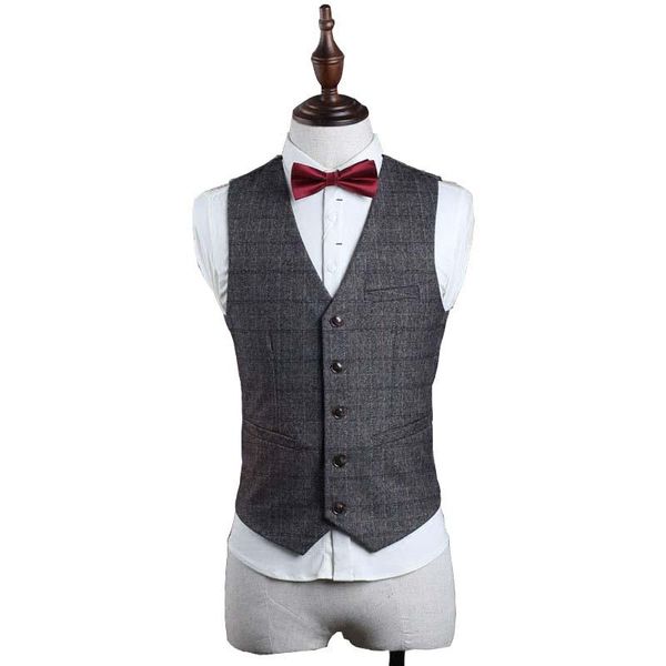 men's vests 4 season men suit vest single breasted waistcoat vintage colete dress wedding formal office business sleeveless jacket, Black;white
men's vests 4 season men suit vest single breasted waistcoat vintage colete dress wedding formal office business sleeveless jacket, Black;white