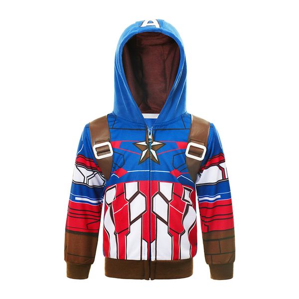 captain super boy sweater sweater cartoon zipper hoodie children's clothing hero, Black
captain super boy sweater sweater cartoon zipper hoodie children's clothing hero, Black