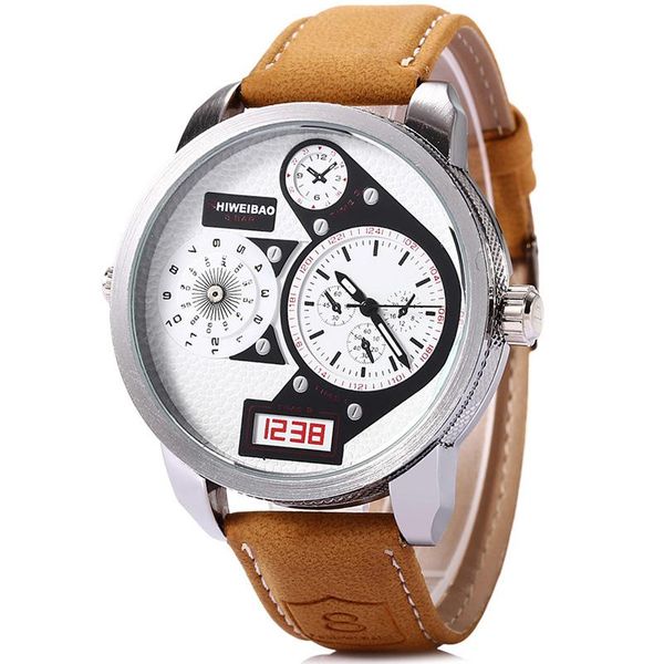 wristwatches military army analog quartz watch for men men's wrist watches dual time sports wristwatch man relogio masculin, Slivery;brown
wristwatches military army analog quartz watch for men men's wrist watches dual time sports wristwatch man relogio masculin, Slivery;brown