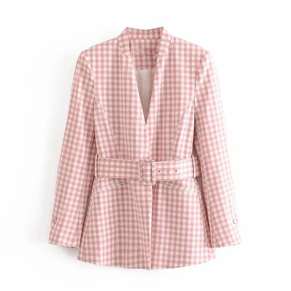 women's suits & blazers doujili 2021 fashion women suit long sleeve v neck belt casual pink jacket for lady, White;black
women's suits & blazers doujili 2021 fashion women suit long sleeve v neck belt casual pink jacket for lady, White;black