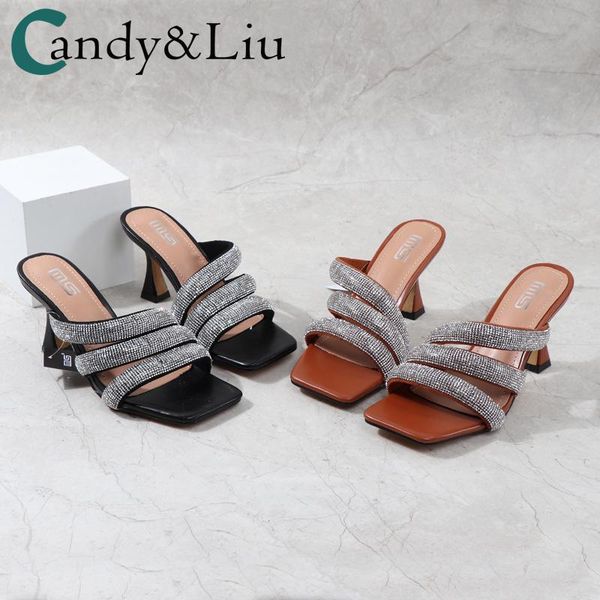 sandals crystal strap heels america 2021 summer wear rhinestone women's comfortable stiletto club high, Black
sandals crystal strap heels america 2021 summer wear rhinestone women's comfortable stiletto club high, Black