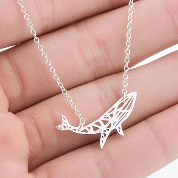 pendant necklaces whale necklace for women stainless steel fashion fish gold chain jewelry on the neck wholesale, Silver
pendant necklaces whale necklace for women stainless steel fashion fish gold chain jewelry on the neck wholesale, Silver