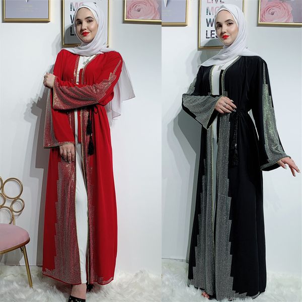 eid dubai arab muslim abaya women diamond dress lace-up batwing sleeve kaftan long robe jubah elbise islamic clothing moroccan, Red
eid dubai arab muslim abaya women diamond dress lace-up batwing sleeve kaftan long robe jubah elbise islamic clothing moroccan, Red