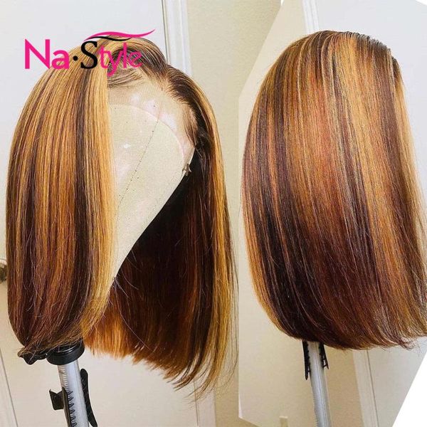 lace wigs highlight wig human hair short bob part for women 130% colored #4/27 blonde remy, Black;brown
lace wigs highlight wig human hair short bob part for women 130% colored #4/27 blonde remy, Black;brown