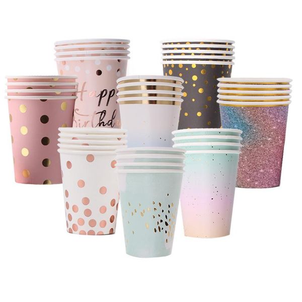 disposable dinnerware 8~10pc/set stamping point party paper cups juice decoration baby shower kids birthday wedding supplies
disposable dinnerware 8~10pc/set stamping point party paper cups juice decoration baby shower kids birthday wedding supplies